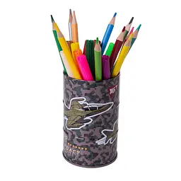 Стакан-підставка бочка YES Military 10,8х6,5 см Різнокольоровий (708097) - мініатюра 3