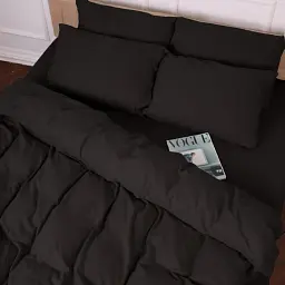 Комплект дитячої постільної білизни MirSon Фланель 002 Black 110х140 см чорний (2200009648212) - мініатюра 5