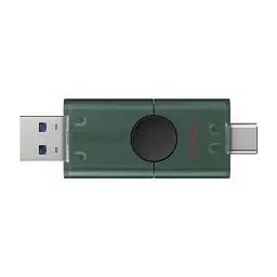 Флеш накопичувач USB 256Gb DataTraveler Duo, Green/Black Kingston teh0021095 - мініатюра 3