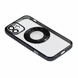 Магнітний чохол XON PhoneCase Magnetic для iPhone 12 (PCMC1112100B 7980) Чорний/Прозорий