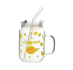 Кухоль з трубочкою та кришкою Lemons 14602 400 мл