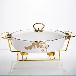 Фарфорова мармітниця для других страв Margaret 1,5 л Yiwu YYSH1215