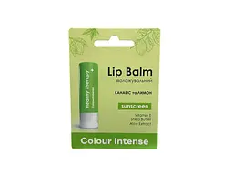 Бальзам для губ COLOUR INTENSE зволожуючий Канабіс і Лимон LIP BALM Healthy Ther