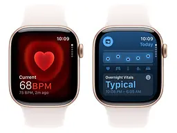 Смарт-годинник Apple Watch Series 10 GPS 46mm Rose Gold Alu. Case w. Light Blush Sport Band - M/L (MWWU3) - мініатюра 4