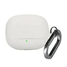 Силіконовий чохол для навушників Xiaomi Buds 5 Pro, Hang Case, білий, ультратонкий захисний кейс товщиною 2 мм, захист від подряпин, пилу та ударів, компактний, з карабіном для кріплення, ArmorStandart (ARM84518)