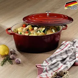Гусятниця чавунна з кришкою Kela Calido 36 см 9.5 л (00000017549) - мініатюра 2