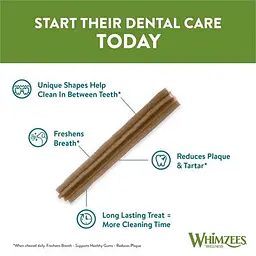 Натуральні ласощі для зубів собак WHIMZEES Dental Treats Stix S 150 шт. - мініатюра 5