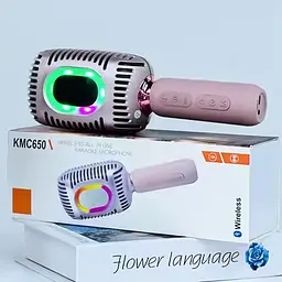 Караоке Мікрофон-колонка KMC650 Pink - мініатюра 3