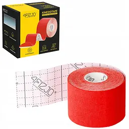Стрічка кінезіологічна (кінезіо тейп) 4FIZJO 5 см x 5 м 4FJ0541 Red (P-5907739318800) - мініатюра 7
