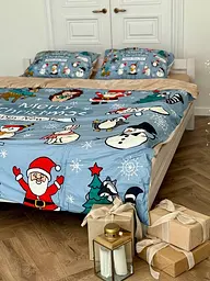 Постільна білизна євро Dushka Home Сатин Плюш 21361 200х220 см - мініатюра 2