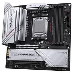 Материнська плата Maxsun Terminator B850M PRO WIFI (MS-Terminator B850M PRO WIFI) (Socket AM5, AMD B850, Micro-ATX) - мініатюра 3