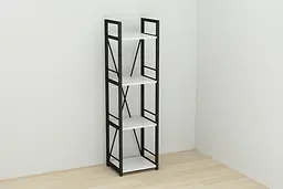 Етажерка 4/34 Ferrum-decor Серії Коннект 120x34x28 чорний ДСП Білий 16мм (FRD-104272) - мініатюра 5