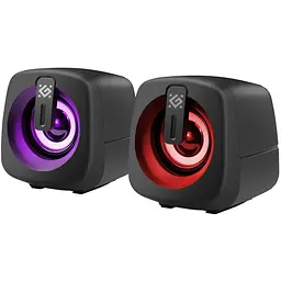 Акустична система 2.0 Defender J1, 6Вт, підсвітка, USB, чорна - мініатюра 3