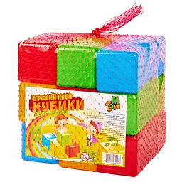 Кубики кольорові 09064 27 шт.