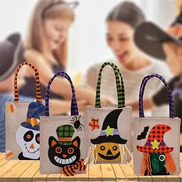 Сумка Льон Хеллоуїн 26х15 см "Гарбуз", IDEA12-HOL15 - мініатюра 12