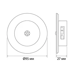 LED світильник акумуляторний з датчиком руху Videx VL-NL114W-G (28976-000) - мініатюра 13