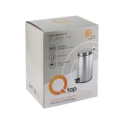 Відро для сміття Qtap Liberty 1149 CRM, Хром - мініатюра 6