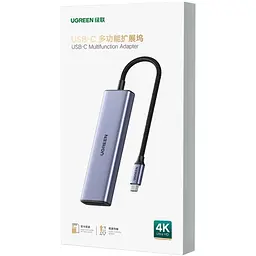 Док-станція USB3.0 Type-C --> HDMI 4K30Hz/3xUSB-А 3.0/Type-C/PD 100W 6-in-1 CM511 Ugreen - мініатюра 3