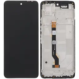 Дисплей Infinix Hot 11S чорний, оригінал PRC, з рамкою