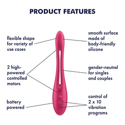 Універсальний гнучкий вібратор для пар Satisfyer Elastic Game Battery Series - мініатюра 5