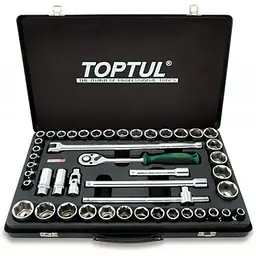 Комбінований набір інструментів Toptul 1/2" (дюйм+метр.) 46ед. GCAD4601