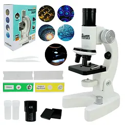 Дитячий навчальний оптичний мікроскоп Microscope Suit з набором аксесуарів (LZ8610)