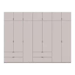 Розпашна Шафа для одягу Doros Лукас Кашемір 3+4 ДСП 315х50х240 (42005136) - мініатюра 4