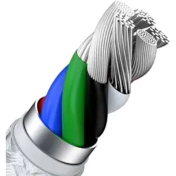 Кабель Baseus Cafule Metal Type-C to Lightning PD 20W (2m) white (CATLJK-B02) - мініатюра 4