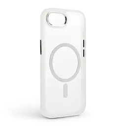 Чехол Apple iPhone 16e/17e, Unit MagSafe, белый, прозрачный, магсейф, противоударный, магнитный, панель-накладка с поддержкой MagSafe, с поддержкой беспроводной зарядки, TPU+PC, защита всего корпуса, ударопрочный, ArmorStandart (ARM83877) - мініатюра 2