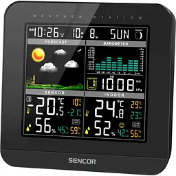 Метеостанція Sencor SWS 5800 [52000196] чорна [134770] - мініатюра 2