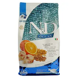 Сухий корм для котів Farmina N&D Ocean Ancestral Adult, тріска та апельсин, 1,5 кг - мініатюра 2