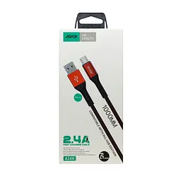 Кабель Aspor A166 USB – Micro 2.4A/1м- чорний
