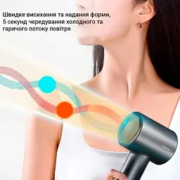 Фен ShowSee Electric Hair Dryer A18-B Black - мініатюра 6