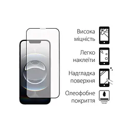 Скло захисне Dengos Full Glue iPhone 16e Black (TGFG-424) - мініатюра 2