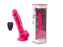 Вібратор Silexd Dildo Model 1 Size 8" LRS, 20 см (рожевий) - мініатюра 11