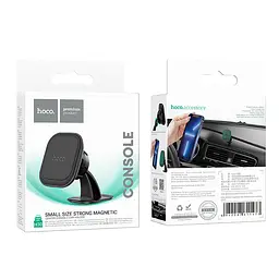 Холдер Hoco H30 Brilliant magnetic car holdercenter console Чорний - мініатюра 2