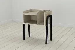 Тумба модульна Ferrum-decor Амелі 540x450x320 метал Чорний ДСП Сонома 16 мм (FRD-103007)