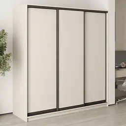 Шафа-купе тридверна MebelStar Стандарт BG 3ДСП 200x45x210 см Кашемір (MBS-8258)