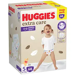 Набір трусики-підгузки Huggies Extra Care Pants Box 5 (12-17 кг) 68 шт. - мініатюра 3