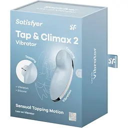 Вібростимулятор-пульсатор Satisfyer Tap & Climax 2 Blue - мініатюра 7