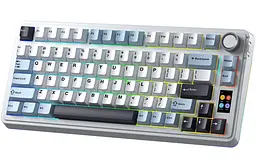 Клавіатура ігрова механічна Aula Mechanical S-75 Pro Wireless White Star Vector Switch Hot-Swap 2.4G/Bluetooth - мініатюра 2