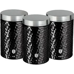 Набір ємностей Berlinger Haus Black Silver металевих 3 шт. (BH 6712)