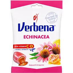 Льодяники Verbena з ехінацеєю, медом, лимоном та вітамінами C і D