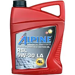 Олива моторна Alpine RSL 5W-30 LA 4 л (23434)