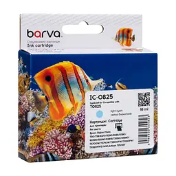 Картридж Barva Epson T0815/T0825 XL (C13T11154A10/C13T11254A10) 410ст, light cyan (IC-0825)