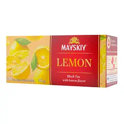 Чай чорний Майский Лимон 36 г (20 шт. х 1.8 г) (886260) - мініатюра 2