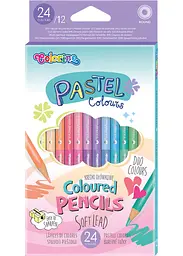 Набір олівців 24 кольора COLORINO Pastel Duo Colors двосторонніх (87737PTR) - мініатюра 3