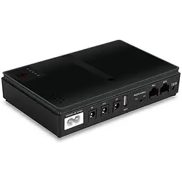 ДБЖ UPS для роутера DC1018P 12V/ 9V/ 5V 10400 mAh для пристроїв постійного струму DC дизайн 2 чорний