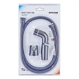 Гігієнічний гарнітур Mixxus Bidet SET-001 120 см black LE2774, Чорний матовий - мініатюра 3