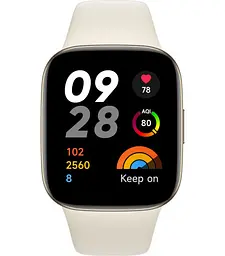 Смарт-годинник Xiaomi Redmi Watch 3 OLED (Ivory) бежево-білі